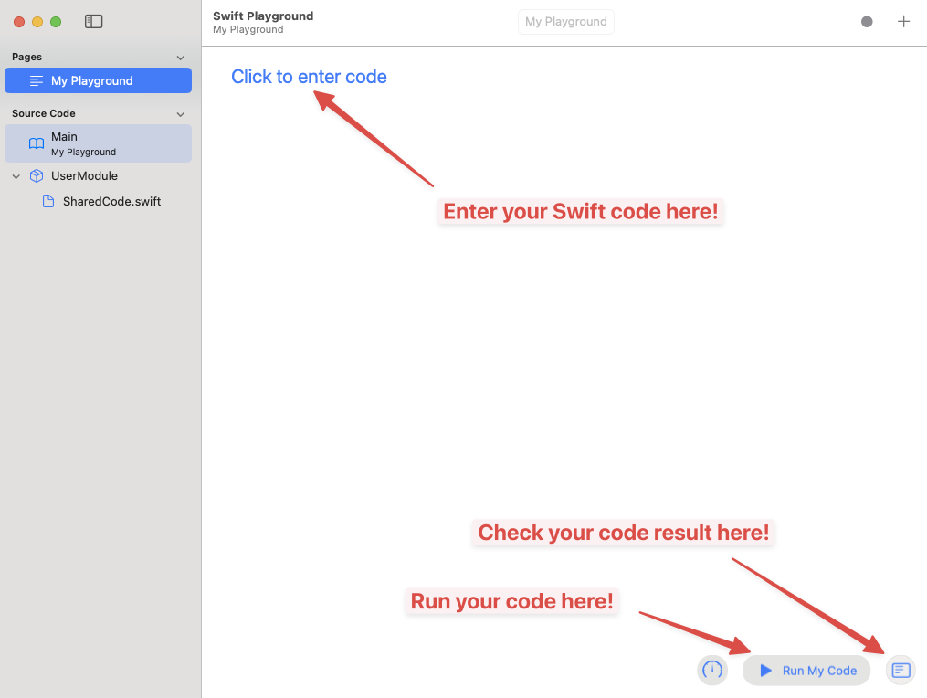Start with Playgrounds - Step 2
